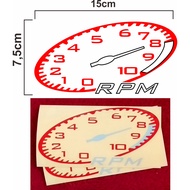 Speedometer cutting sticker, RPM motorcycle speedometer sticker