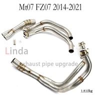 51mm For Yamaha Mt07 FZ07 2014-2021 MT 07 MT-07 exhaust Motocross Motorcycle Exhaust Pipe Exhaust Sy