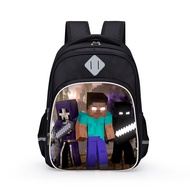 Tas Ransel Anak SD เกม MC ชายกระเป๋าเป้สะพายหลังเด็กการ์ตูนฉบับภาษาเกาหลีหญิงเทรนด์สามชั้นความจุมาก