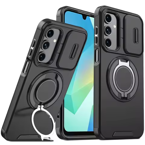 Funda For Samsung Galaxy A16 A26 A36 A56 5G Case Slide Lens Camera Protector Armor Phone Case For Ga