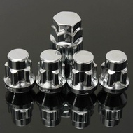 1 Bộ Bu Lông Đai Ốc Chống Trộm Bánh Xe Bằng Hợp Kim Có Khóa 60 ° Được Dán 12X15 Mm