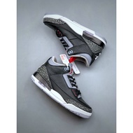 【Free Gifts】UA Air Jordan 3 “Black Cement” Basketball Shoes For Men Sneakers For Women AJ3