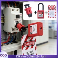 2pcs/ 1set Mcb Padlock Insulation Lock Out Mcb Bdnl-D01 Padlock Mcb Miniature Circuit Breaker