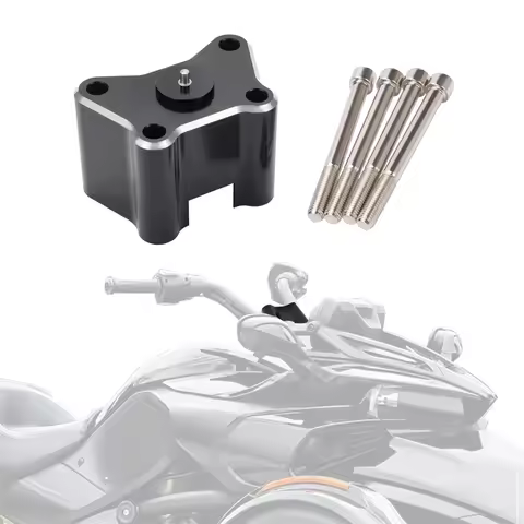 Aluminum 2" Handlebar Riser for Can AM Spyder All F3/F3S/F3T/F3 Limited and 2020+ RT with Stock Bars