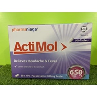 ACTIMOL 650 MG ( PARACETAMOL 650 MG) 50x 10S