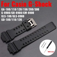 Soft Rubber Watch Band for Casio G-Shock GA-110 GA-100 GD-100/110/120 Silicone Watch Strap Waterproo