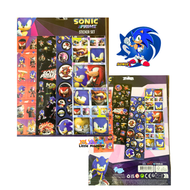 Sonic - Sonic Stickers 超音鼠 貼紙簿 | 4張 | 獎勵貼紙 | 封口貼 | 大大個貼紙 | 平行進口
