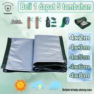 【Get 5 Free Gifts🎁】PE Tarpaulin heavy duty 2X4M 3X4M 4X5M 4X6M 4X8M Tarpaulin canopy tarpaulins rain