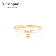 Kate Spade New York กำไลข้อมือรุ่น Lock And Spade Charm Bangle K6231 100 สี White