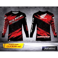 Adriatico Motorcycle Jersey " Honda Click 125i / 150i " Long Sleeve T-Shirt