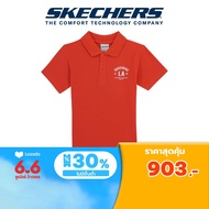 Skechers สเก็ตเชอร์ส เสื้อโปโลผู้ชาย Mens Red Mood Polo Apparel - SL124M215-RED