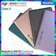 MAGPOWER Gen.4-第4代 10000mAh magsafe 石墨烯 磁吸無線行動電源|移動電源 -紫色