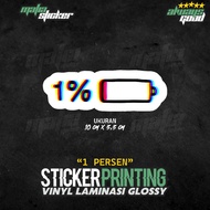 1% PRINT STICKER 1 PERCENT