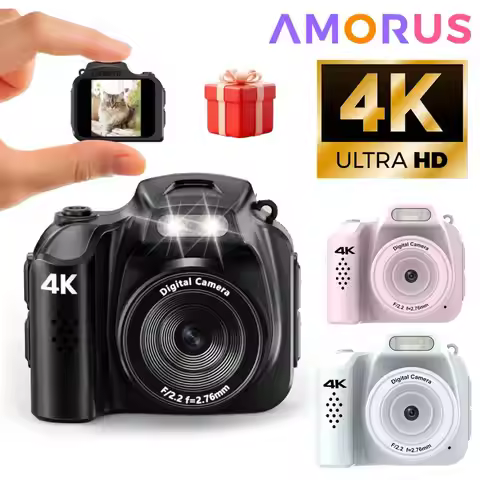 Mini Keychain Camera 4K 64MP Digital Camera Pocket Camcorder for Kids Adults Collectible Gift for Bi
