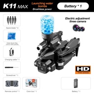 K11Max Drone Light Flow Three-Camera Quadcopter Brushless Motor Launch Water Bomb Remote Control Air