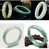 【Spot goods】❐❡┅【With Certificate and  Gift Box】Genuine Natural Jade Bangle Bracelet Women's Emerald
