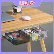 Self-Sticking Under Desk Drawer System Hidden Under Desk Storage Drawer Organizer