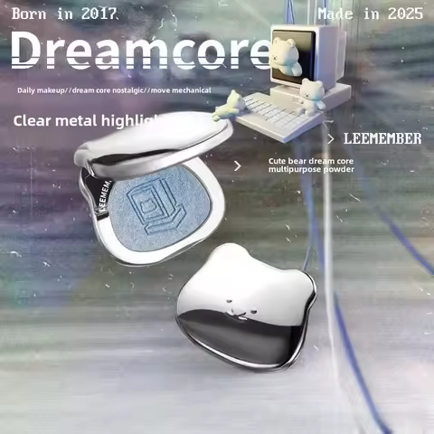LEEMEMBER Dream Core Series Multi-purpose Cream Eyeshadow Highlighter Glitter Brightening Powder con