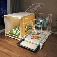 Hare enclosure indoor hare hutch leak-resistant removable tray spacious guinea pig habitat