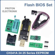 Complete package Bios IC Flash Tool CH341 CH341A USB Programmer Bios Eprom Flasher Plus 200ml clamp 
