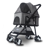 【802】🔥Voucher Applied🔥 Detachable Pet Stroller Dog Stroller With Detachable Carrier