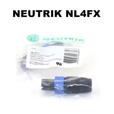 30PCS Neutrik NL4FX Speakon 4-pole plug Male Audio Speaker Connector Speaker power Amplifier Ohm Hea