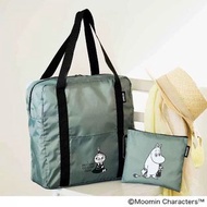 日本雜誌附錄 Moomin 2-Way Shoulder Bag 姆明 阿美 便攜 可摺疊 多用途 單肩袋 手提袋 旅行袋 購物袋 行李袋 可插行李箱拉捍 連 小收納袋 子母 兩件套 （需訂購）