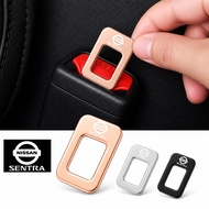 For Nissan Sentra Metal Hidden Emblem Seatbelt Buckle Clip Anti Alarm Chime Silencer for sentra 2019