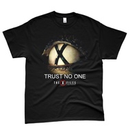 Ready Stock Top Quality Movie Shirt Custom Print Streetwear The X- Files Trust No One