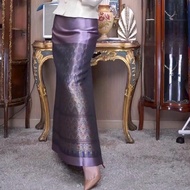 G78 26.11.68 Cotton Silk Woven Pattern Pastel Purple Size 2 Yards