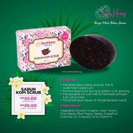 Sabun Scub Badan - Sabun Kopi - Daki Degil - Pudarkan Parut - Hilang Bau Badan.