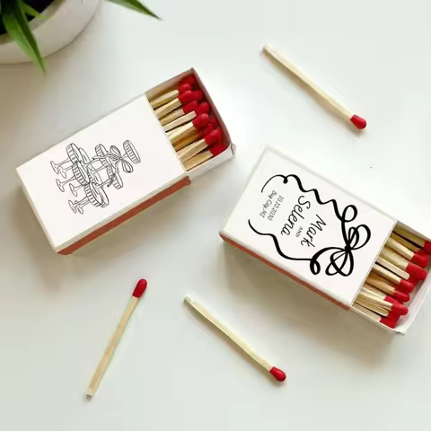 Personalised Wedding Matchboxes Favours | Custom Match Boxes with Safety Matches | Unique Event Déco
