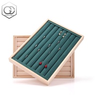 [Jewelry Display Tray] Solid Wood Ring Tray Jewelry Display Tray Ring Earrings Storage Tray Jewelry 