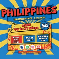 Philippines eSIM 4G/5G High Speed 3-15 Days Daily 1GB/2GB/3GB Instant 24h Email Delivery Unlimited D