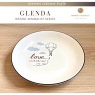Dining Vaisselle - จานลวดลายน่ารัก สวยงาม สไตล์มินิมอล Glenda Minimalist Plate