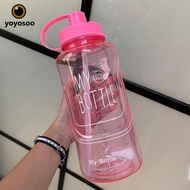 JUMBO 2 LITER Drinking Bottle - BZ 222 2000 ml Large 2Ltr Drinking Water Container - MYBOTLE PINK