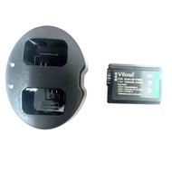 FW50 NP-FW50 Dual Charger with Micro USB cable & Camera Battery(Viloso) NP-FW50