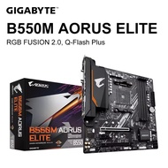 แผ่นรองเมนบอร์ด GIGABYTE B550M AORUS ELITE Micro-ATX DDR4 AMD B550 128 GB PCI - E 4.0 AM4 USB3.2 สอง