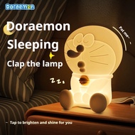 Great Doraemon Sleep Pat Light, Silicone Sleep Atmosphere Light, Desk Bedside Cartoon Night Light, P