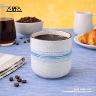 EP024 White 200ml Ceramic Cafe Glass