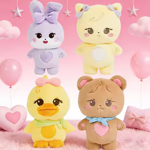 New 4pcs 20cm BornPink Kpop Plush World Tour JISOO JENNIE ROSE LISA Stuffed Plushie Hug Pillow Kwaii