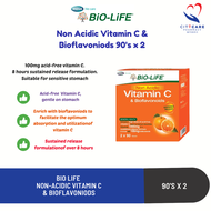 Bio-Life Non Acidic Vitamin C Tablets 90s x 2