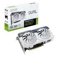 ASUS Dual GeForce RTX™ 4060 Ti White OC Edition 8GB GDDR6 (PCIe 4.0, 8GB GDDR6, DLSS 3, HDMI 2.1, Di