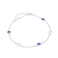 TAKA Jewellery Crystals &amp; 925 Silver Bracelet