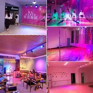 Colorful Track Lights LED Spotlights Dance Room Gym Colorful Lights Stage Bar Clear Bar Ceiling Styl