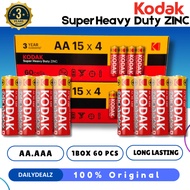 Bateri Kodak AA & AAA Tahan Lasak/Kodak Super Heavy Duty Zinc Battery AA & AAA 1.5V [1Box-60Pcs]