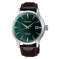 [TimeYourTime] Seiko SRPD37J1 Presage Automatic Cocktail Mockingbird Green Brown Leather Watch