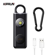 KIPRUN Noise Alarm Keychain, 130db Rechargeable Personal Alarm Keychain for Self Protection Safety, 