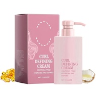 Curly Hair Styling Cream Volumizing Moisturizing Shining Curling Styling Cream Anti-Frizz Elastic En