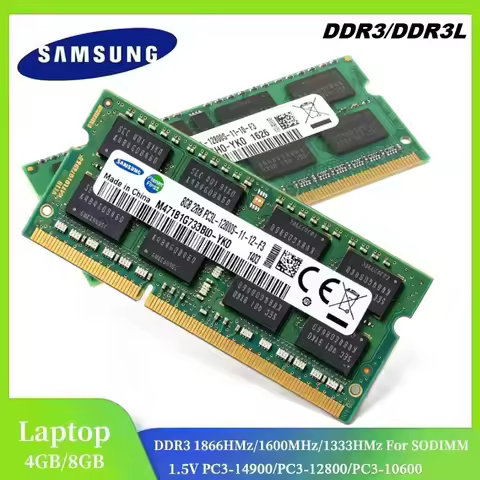 SAMSUNG Laptop Memory DDR3 DDR3L RAM SODIMM 8GB 4GB 1333Mhz 1600Mhz 1866Mhz SO-DIMM Ram PC3-10600 12